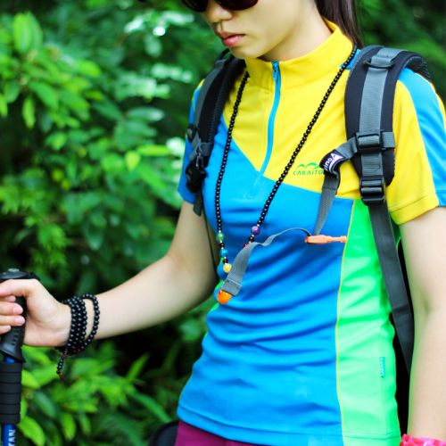 T-shirt sport pour femme à manche courte en polyester - Ref 2021891