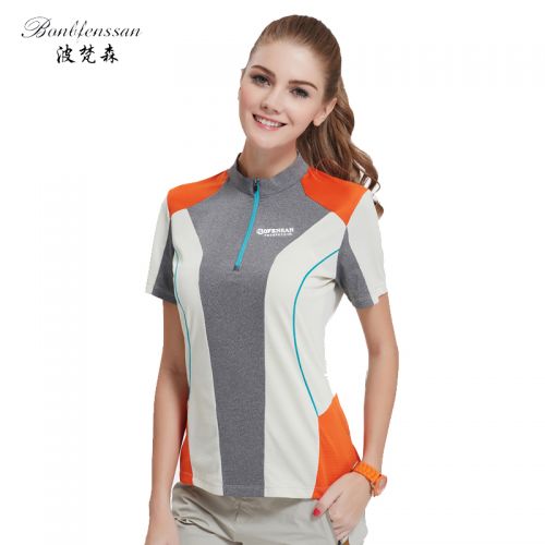 T-shirt sport pour femme BONBFENSSAN à manche courte en polyester - Ref 2021920