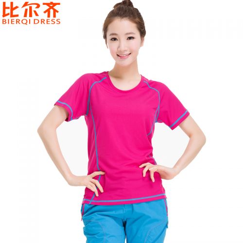 T-shirt sport pour femme BIERQI DRESS à manche courte en nylon - Ref 2021931