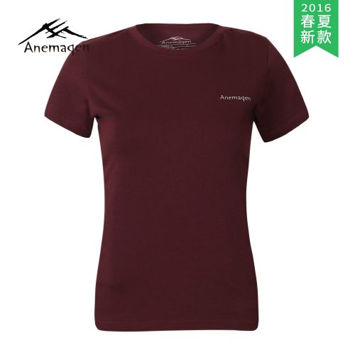 T-shirt sport pour femme ANEMAQEN à manche courte en coton - Ref 2021994