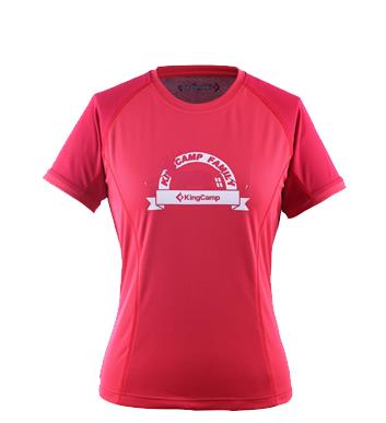 T-shirt sport pour femme KINGCAMP à manche courte en polyester - Ref 2022032