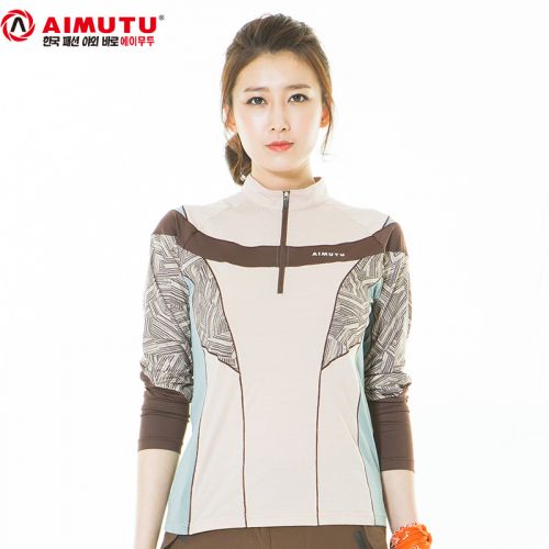 T-shirt sport pour femme AIMUTU à manche longue en polyester - Ref 2022075