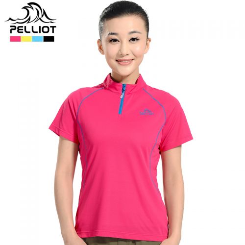 T-shirt sport pour femme PELLIOT à manche courte en polyester - Ref 2022090