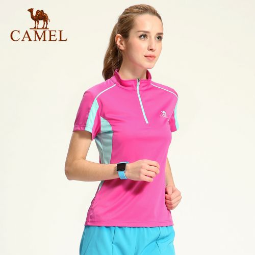 T-shirt sport pour femme CAMEL à manche courte en polyester - Ref 2022105
