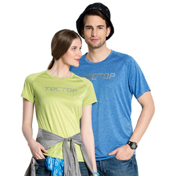 T-shirt sport pour femme TECTOP à manche courte en polyester - Ref 2022126