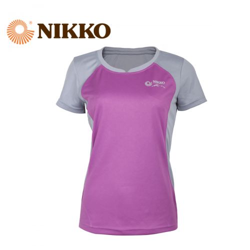 T-shirt sport pour femme NIKKO à manche courte en polyester - Ref 2022163