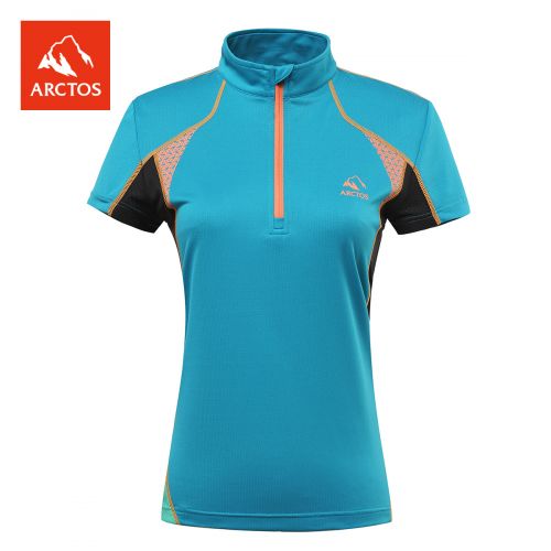 T-shirt sport pour femme ARCTOS à manche courte en nylon - Ref 2022177