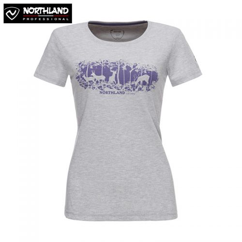 T-shirt sport pour femme NORTHLAND à manche courte en coton - Ref 2022202
