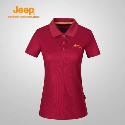 T-shirt sport pour femme JEEP à manche courte en coton - Ref 2022204