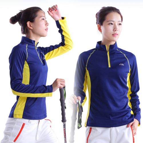 T-shirt sport pour femme à manche longue en nylon - Ref 2022354