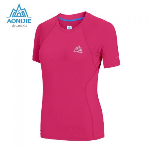 T-shirt sport pour femme à manche courte en nylon - Ref 2022384
