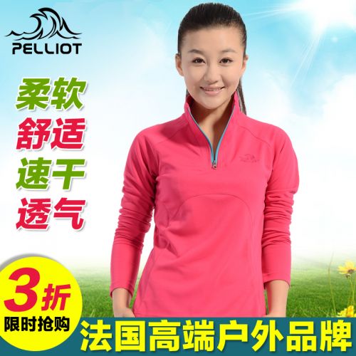 T-shirt sport pour femme PELLIOT à manche longue en polyester - Ref 2022424