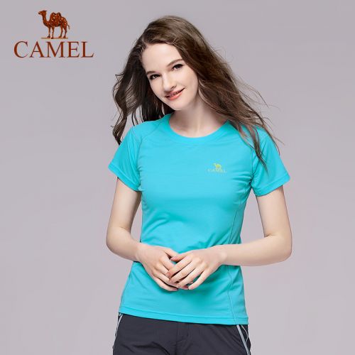 T-shirt sport pour femme CAMEL à manche courte en polyester - Ref 2022443