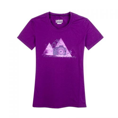 T-shirt sport pour femme CARAVA à manche courte en CVC - Ref 2022467
