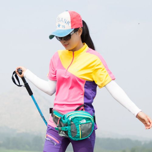 T-shirt sport pour femme à manche courte en polyester - Ref 2022541