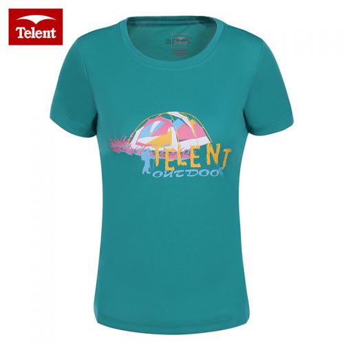 T-shirt sport pour femme TELENT en coton - Ref 2022581