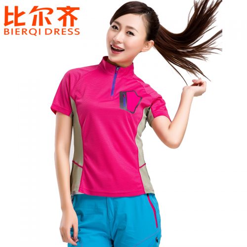 T-shirt sport pour femme BIERQI DRESS à manche courte en nylon - Ref 2022601