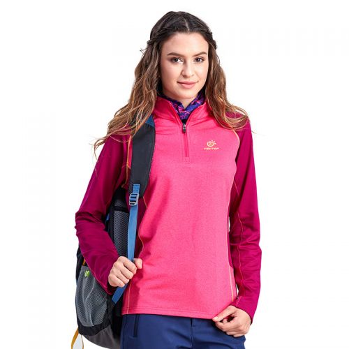 T-shirt sport pour femme TECTOP à manche longue en polyester - Ref 2022692