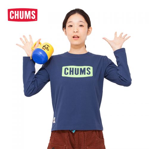 T-shirt sport pour femme CHUMS à manche longue en coton - Ref 2022730