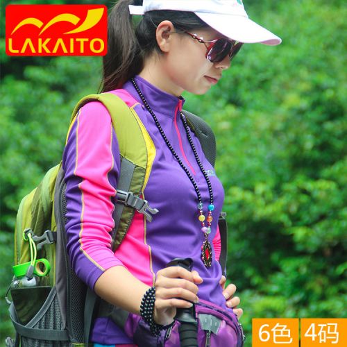 T-shirt sport pour femme LAKAITO à manche longue en polyester - Ref 2022731