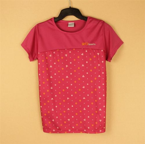 T-shirt sport pour femme JINDUO à manche courte en polyester - Ref 2022808