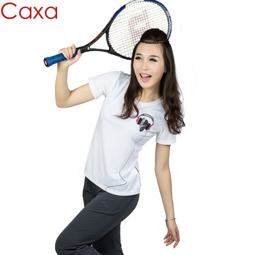 T-shirt sport pour femme CAXA à manche courte en polyester - Ref 2022923
