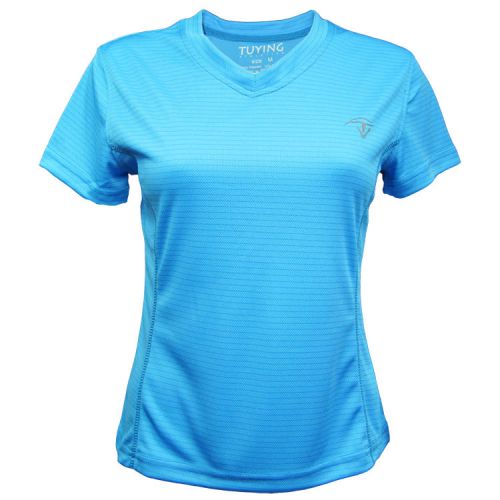 T-shirt sport pour femme à manche courte en polyester - Ref 2022982