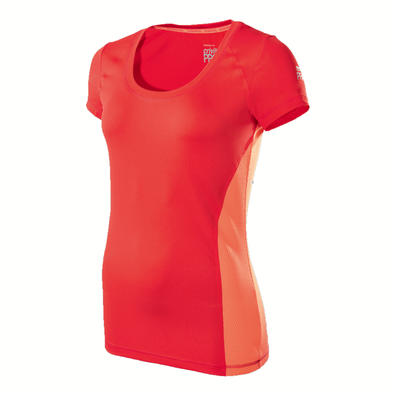 T-shirt sport pour femme CRIVIT à manche courte en polyester - Ref 2022999