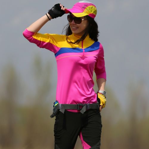 T-shirt sport pour femme à manche longue - Ref 2023159
