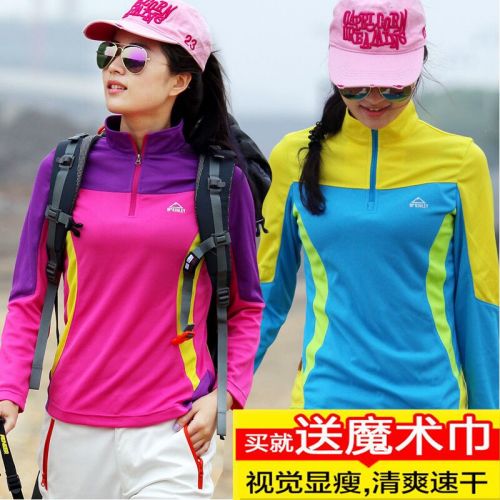 T-shirt sport pour femme à manche courte en nylon - Ref 2023180