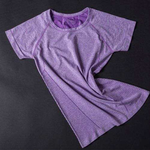 T-shirt sport pour femme à manche courte en nylon - Ref 2023318