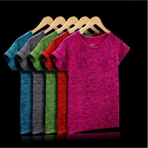 T-shirt sport pour femme à manche courte en polyester - Ref 2023424