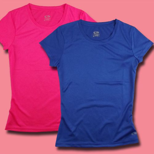 T-shirt sport pour femme à manche courte en polyester - Ref 2023540