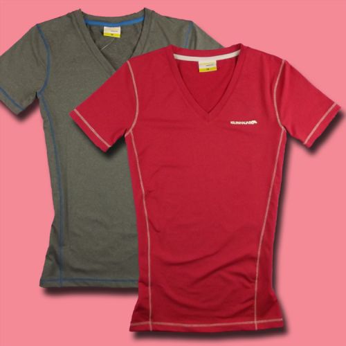 T-shirt sport pour femme à manche courte en polyester - Ref 2023542