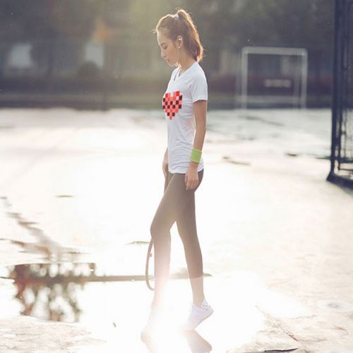 T-shirt sport pour femme LIZY à manche courte en polyester - Ref 2023630