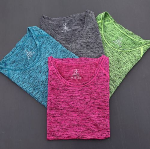 T-shirt sport pour femme à manche courte en polyester - Ref 2023710