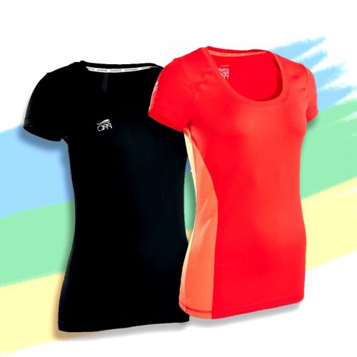 T-shirt sport pour femme CRIVIT à manche courte en polyester - Ref 2023756