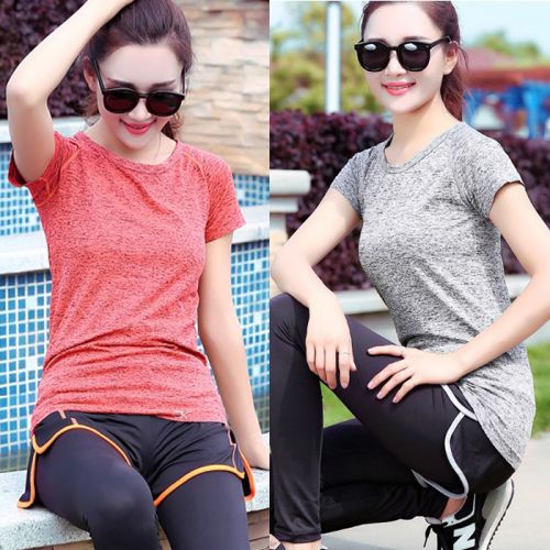 T-shirt sport pour femme SOBO à manche courte en nylon - Ref 2023785