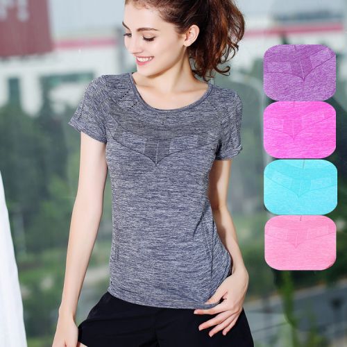 T-shirt sport pour femme à manche courte en polyester - Ref 2023847