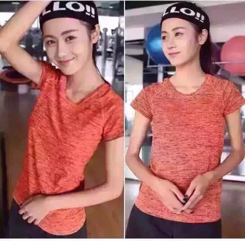 T-shirt sport pour femme à manche courte en nylon - Ref 2023881