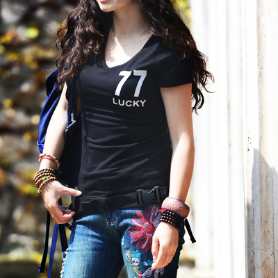 T-shirt sport pour femme à manche courte en coton - Ref 2025173