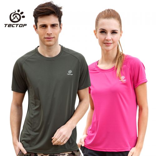 T-shirt sport pour femme TECTOP à manche courte en polyester - Ref 2025181