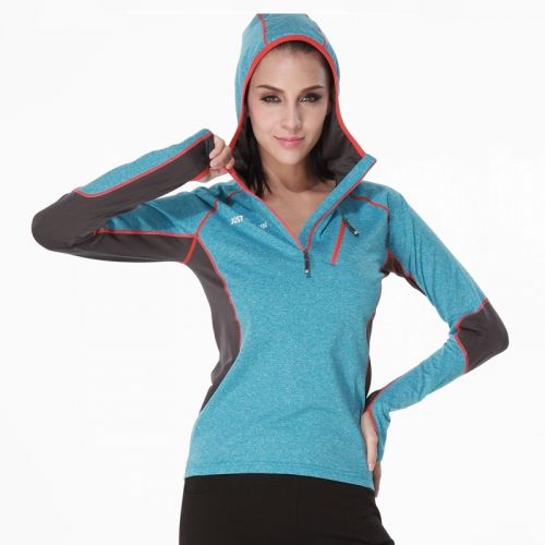 T-shirt sport pour femme JUSTWIN à manche longue en nylon - Ref 2025198