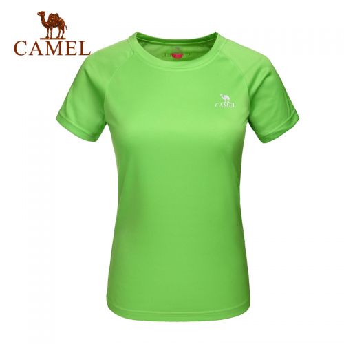 T-shirt sport pour femme CAMEL à manche courte en polyester - Ref 2026649