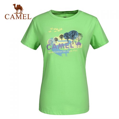 T-shirt sport pour femme CAMEL à manche courte en CVC - Ref 2026652