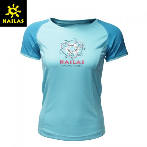 T-shirt sport pour femme KAILAS à manche courte en polyester - Ref 2026668