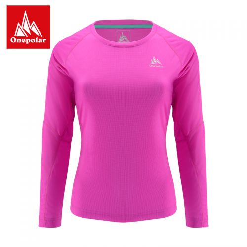 T-shirt sport pour femme ONEPOLAR à manche longue en nylon - Ref 2026706