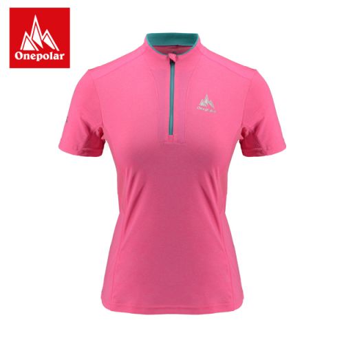 T-shirt sport pour femme ONEPOLAR à manche courte en nylon - Ref 2026709