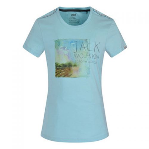 T-shirt sport pour femme JACK WOLFSKIN à manche courte - Ref 2026714