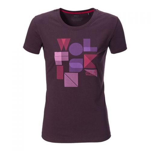 T-shirt sport pour femme JACK WOLFSKIN à manche courte - Ref 2026728